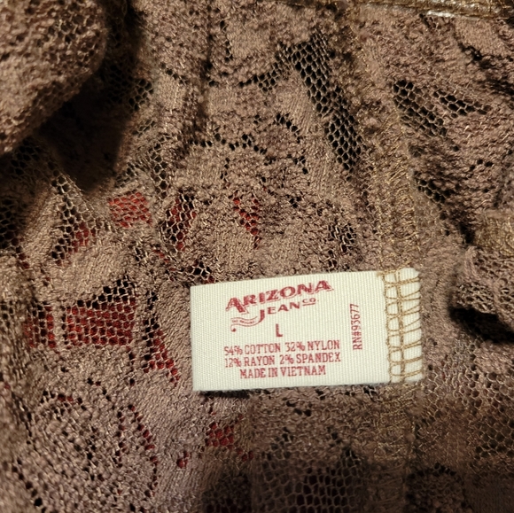 Arizona Jean Co lace cardigan top. - Picture 6 of 6